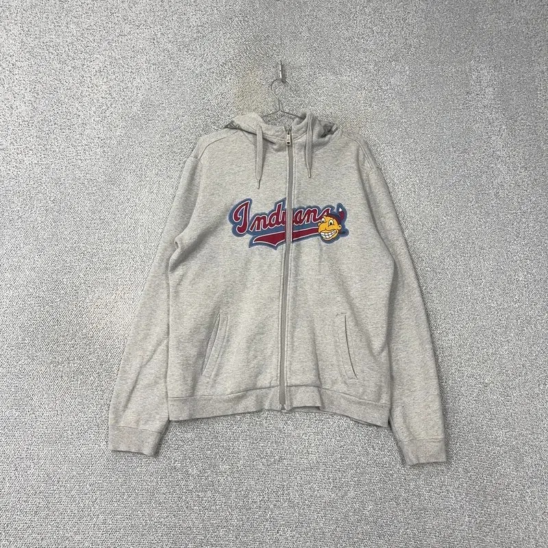 MLB Indiana Gray Hooded Zip Up 105