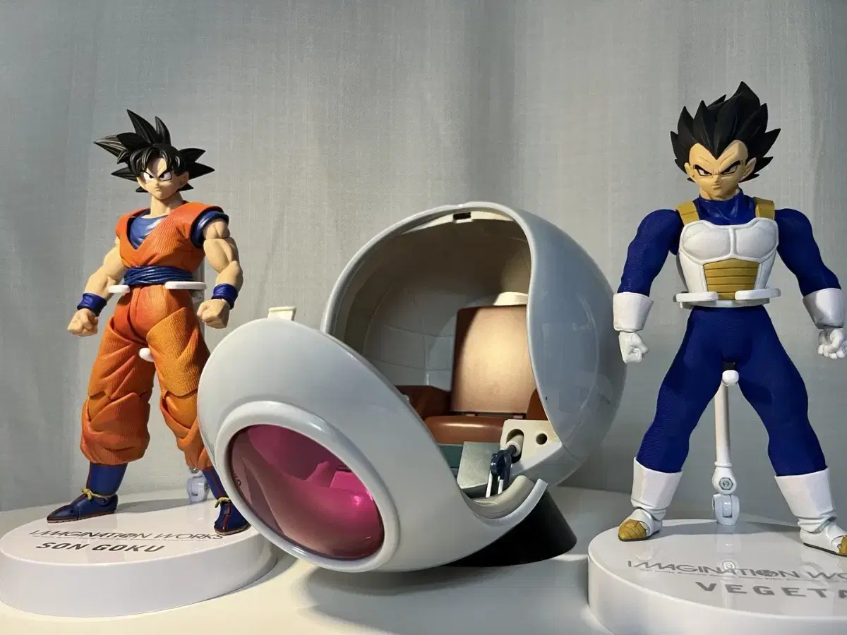 Dragon Ball Son Goku Badger Bandai Image Nation Works 3 Spaceships