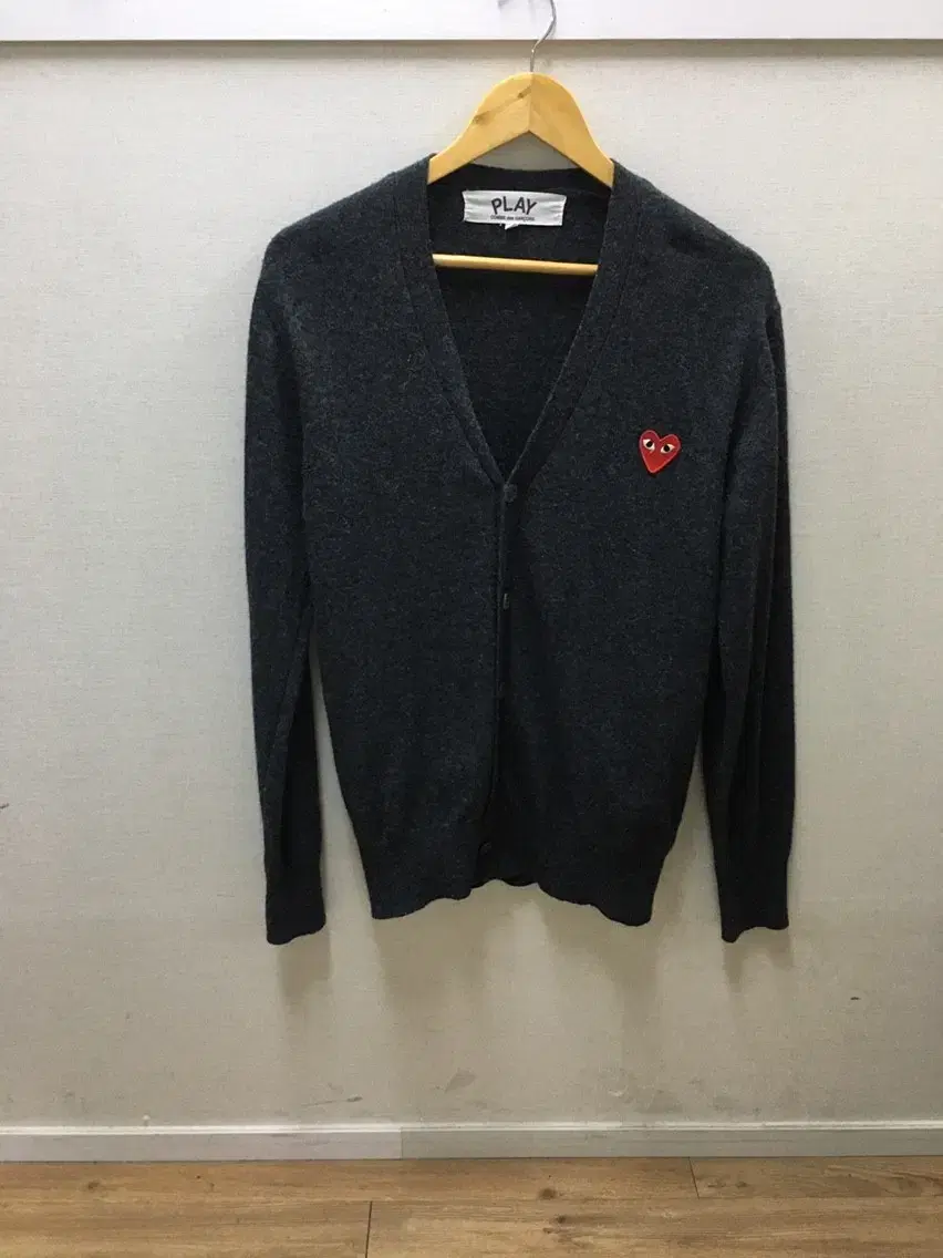 Comme des Garçons Song charcoal wool cardigan MenL