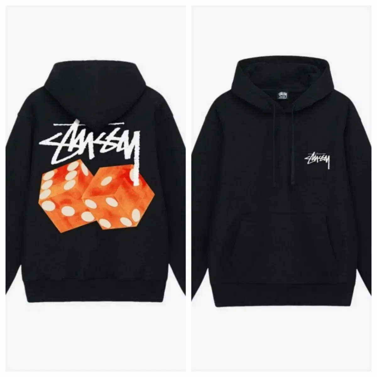 New Arrivals Stussy Dies Out Black Hoodie XL