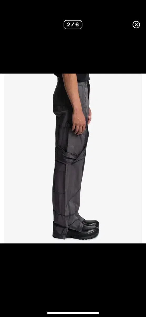 M)Ji Yong Kim Sunblitch Draped Cargo Pants 23FW