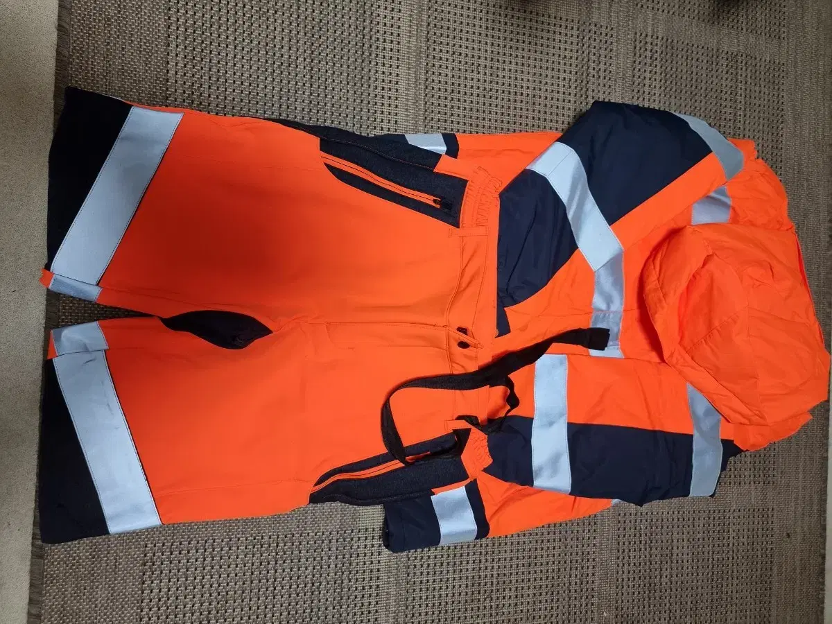 1 winter fluorescent orange jacket (waterproof)