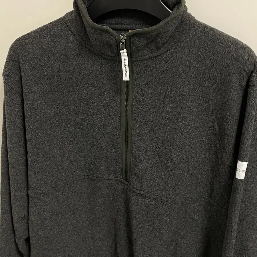 디스이즈네버댓 half zip fleece pullover (M)