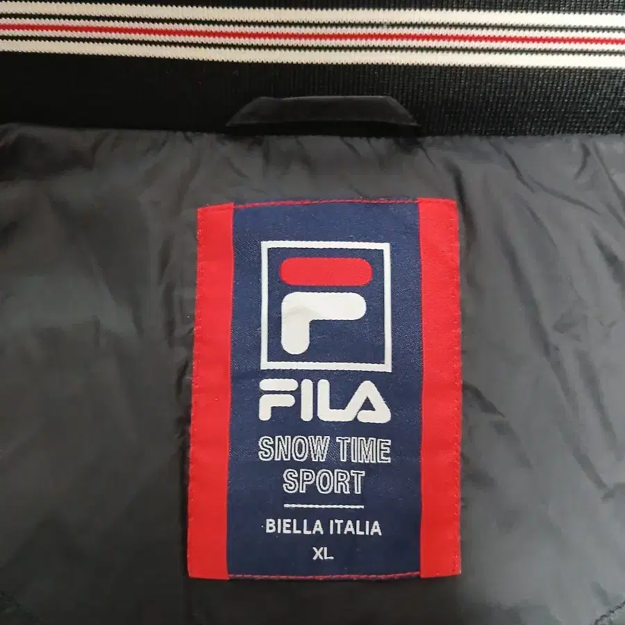 FILA  100% 구스다운 후드.롱패딩