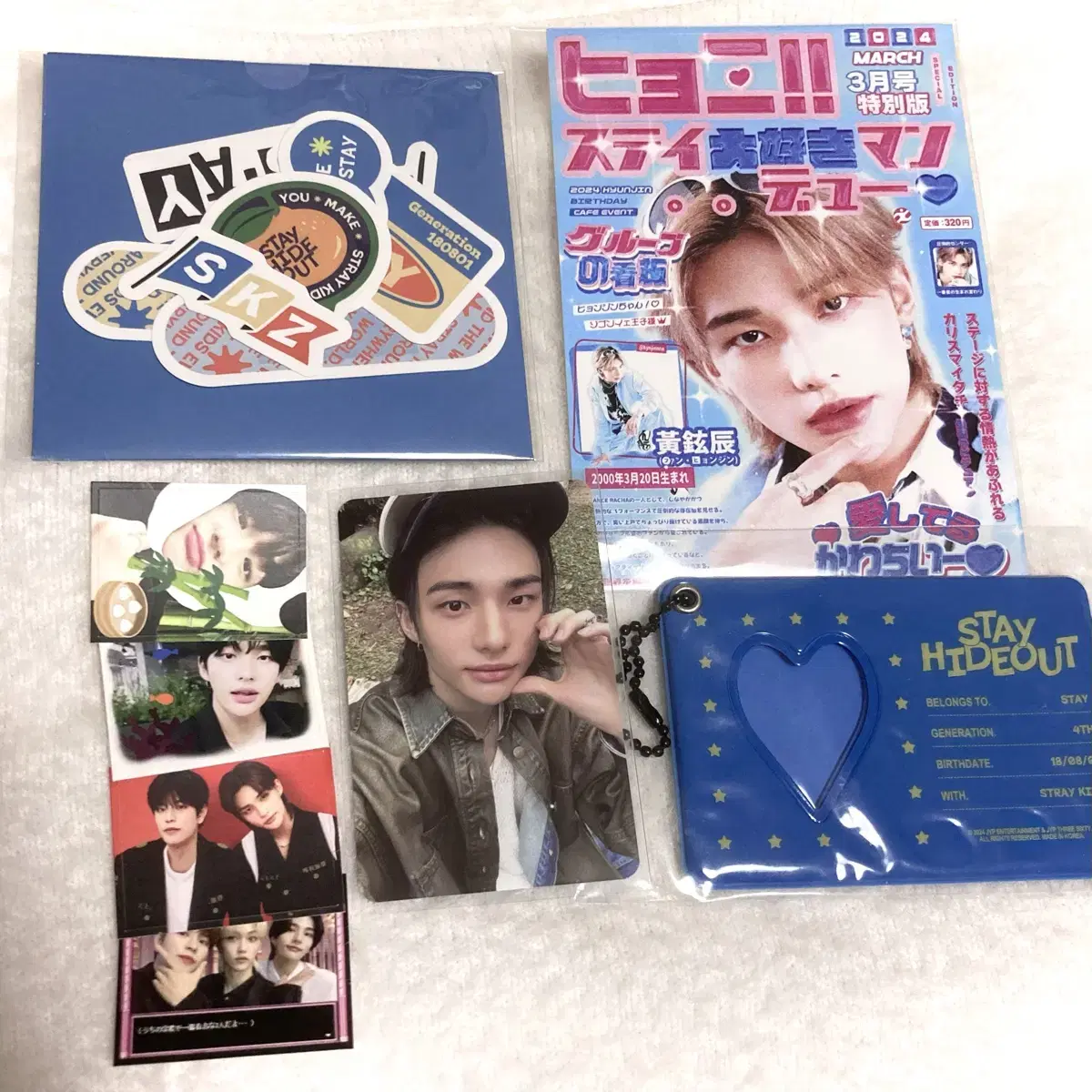 straykids hyunjin stage 4 stay photocard sankha postcard sankha holder purikura felix