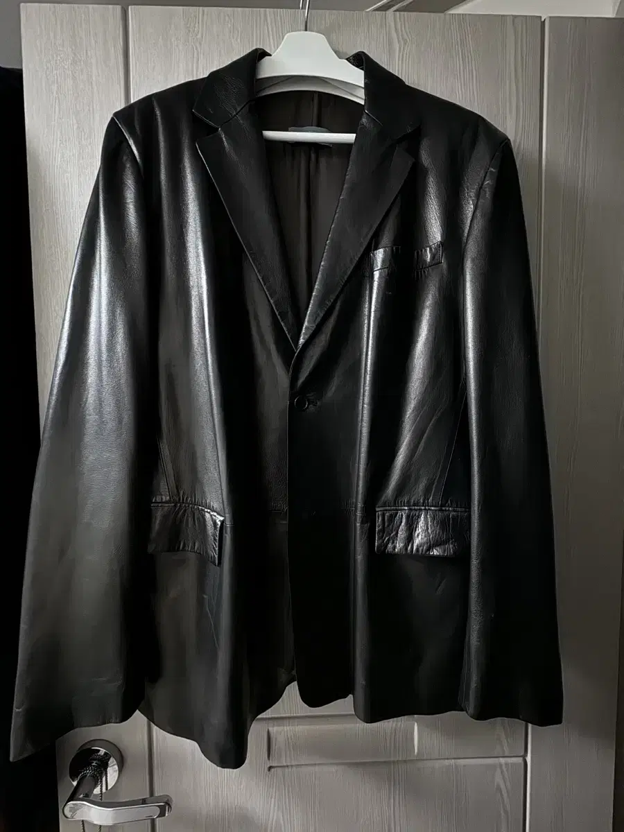 Ruffe Leather Blazer (Vintage)