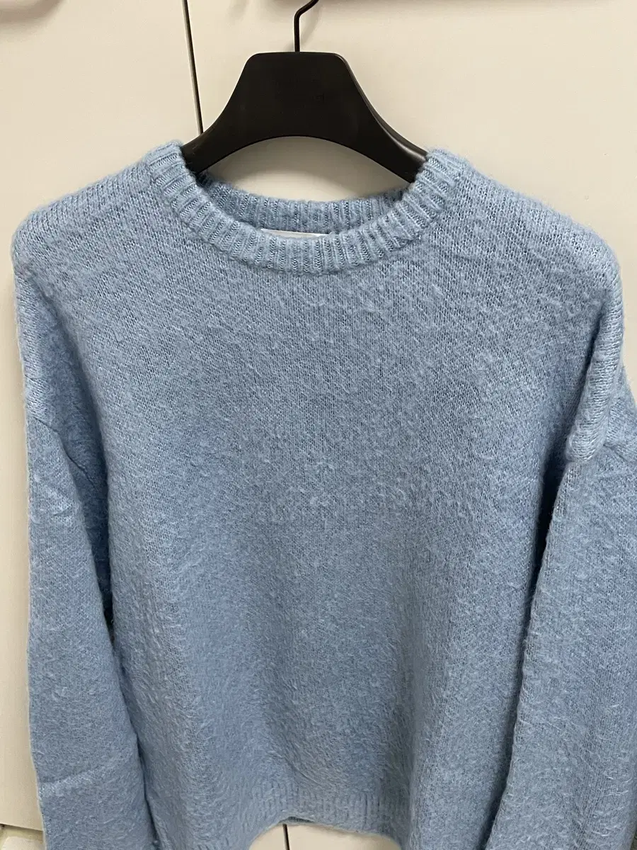 노매뉴얼 CROPPED HAIRY KNIT - SKY BLUE (M)