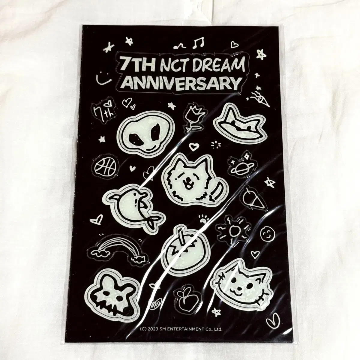 NCT DREAM 7th Anniversary Official MD Glow-in-the-Dark Sticker