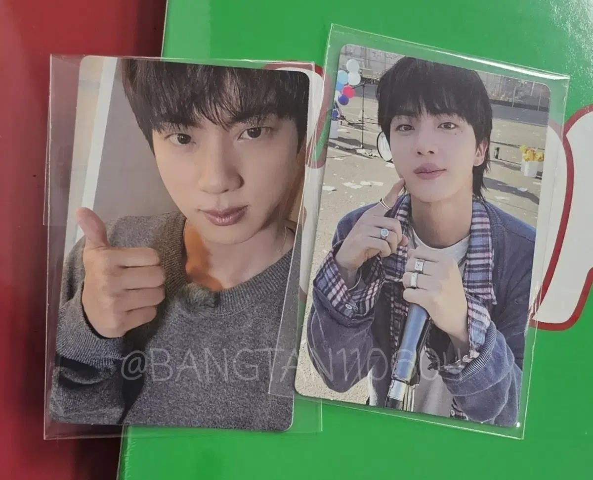 Bangtan jin showcase On-site pickup ld WTS for 2 photo kards