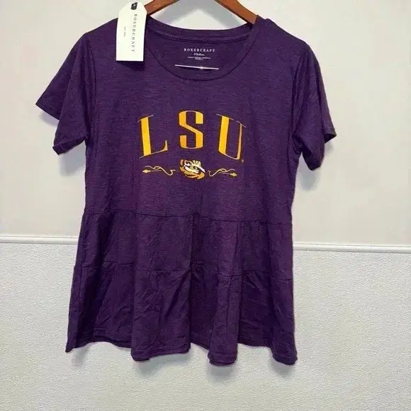 LSU Tigers Boxercraft 여성용 퍼플 윌로우 티루이지애나