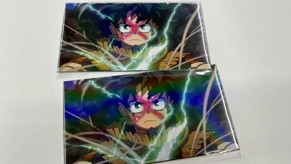 My Hero Academia hologram 5 pieces postcard set unsealed