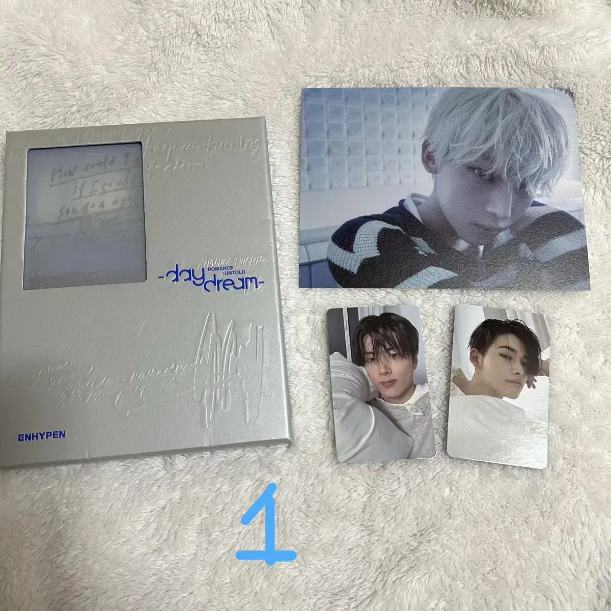 Enhypen Romantold Dey Dream bloo eye unsealed album with 1 photocard