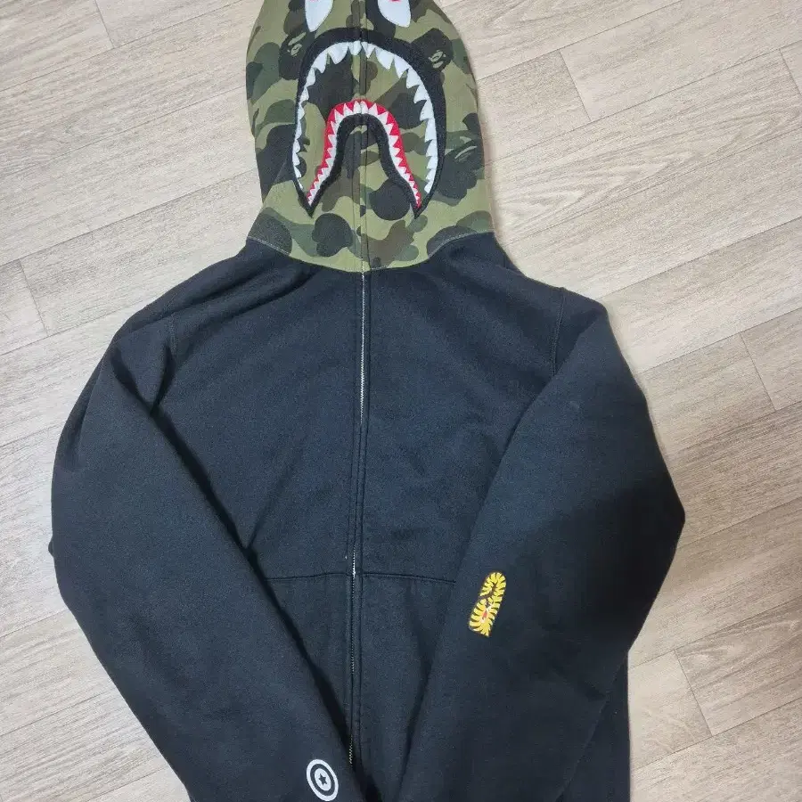 [XL] 베이프 bape 후드집업 풀집 반카모 녹계 PONR