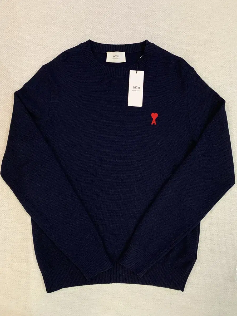 Army Heart Logo Merino Wool Knit Navy M(100)