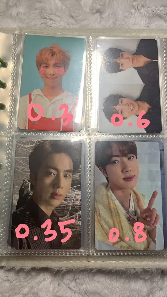 BTS Photo Card Seokjin Yoon Ki Namjoon Hoseok jimin Jungkook