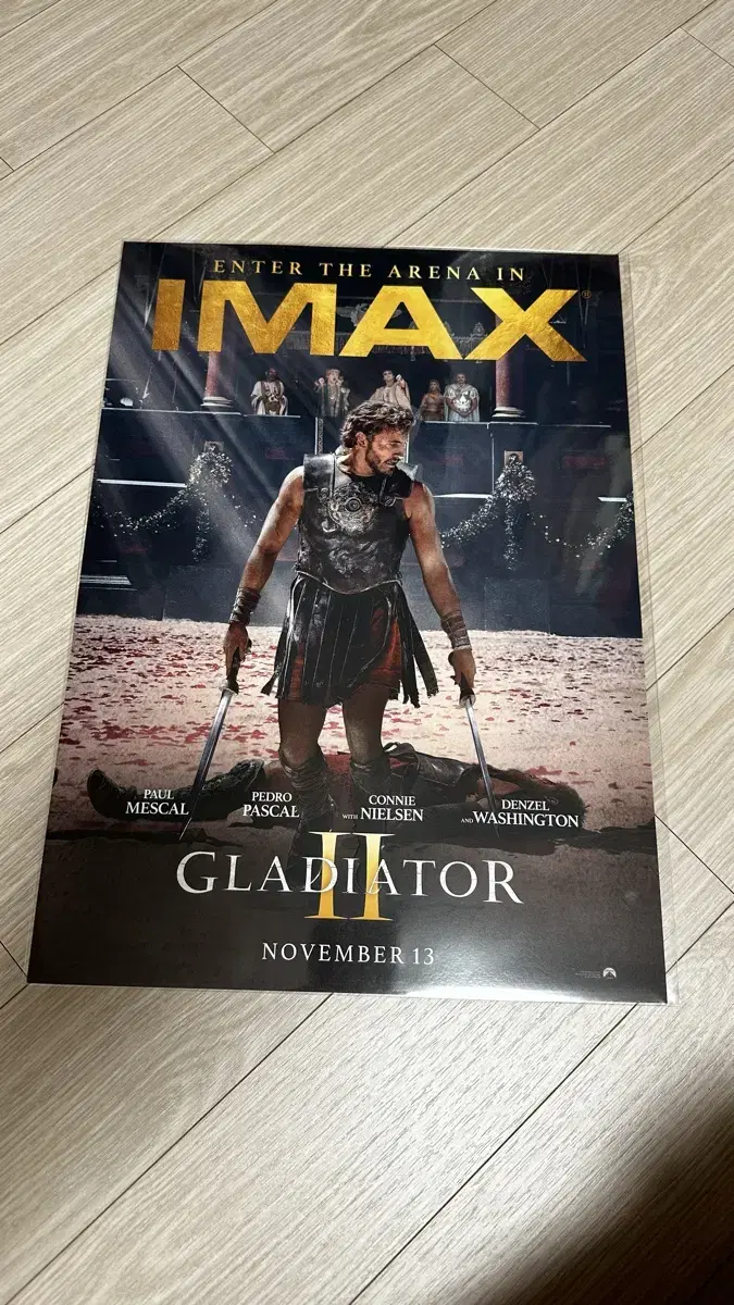 Gladiator 2 Imax poster unsealed