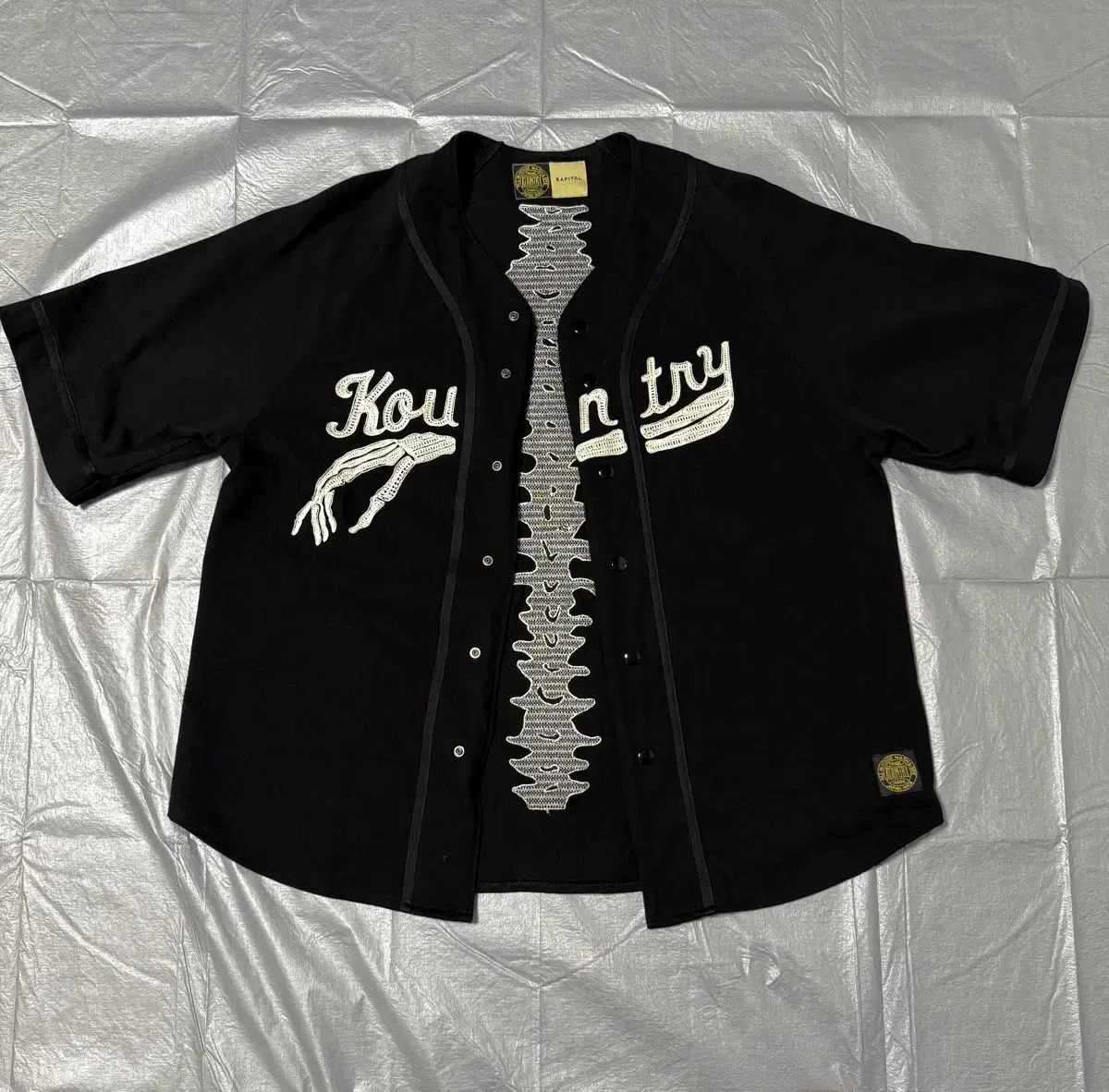 [3]Capital Baseball Bone Shirt Black