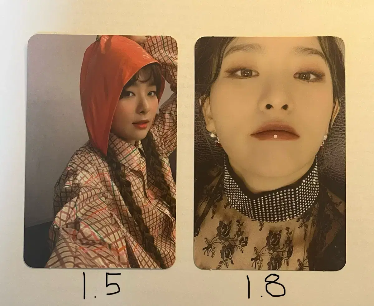 red velvet seulgi photocard photocard orange raincoat psycho