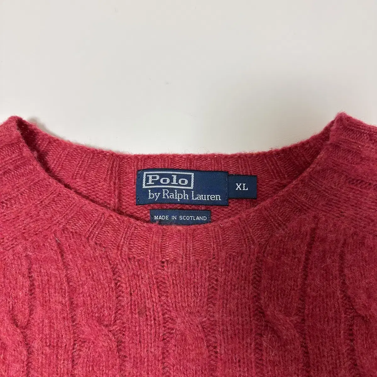 Polo Keshmere Scottish Wool Cable Knit Sweater