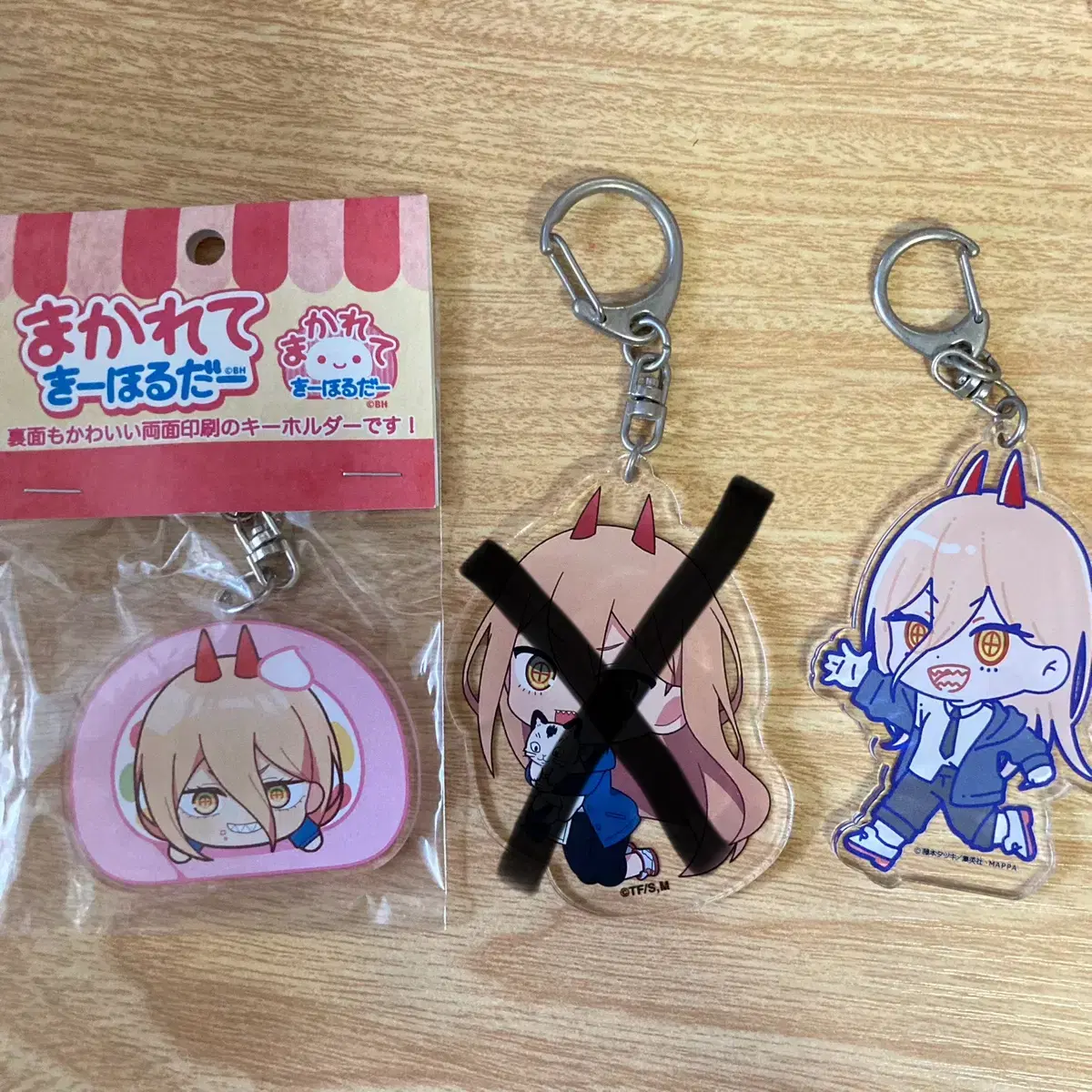 Chainsaw Man Power Goods doll keyring acrylic stand