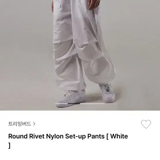 【TREEMINGBIRD】韓国人気◆Round Rivet Nylon Set-up Pants 트리밍버드(TREEMINGBIRD) Round Rivet Nylon Set-up Pants