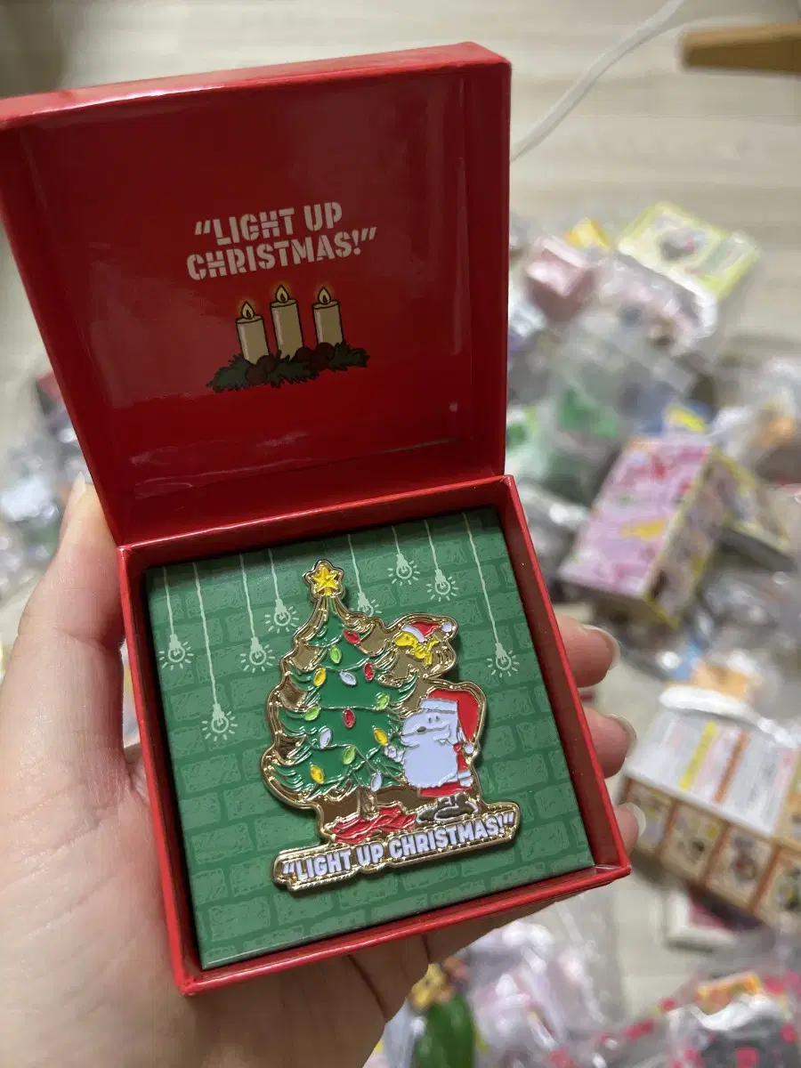 Snoopy Christmas Tree Pin