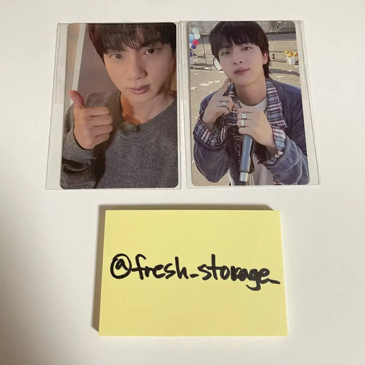 Seokjin showcase pickup photocard Jangchung BTS bts jin bangtan happy happy