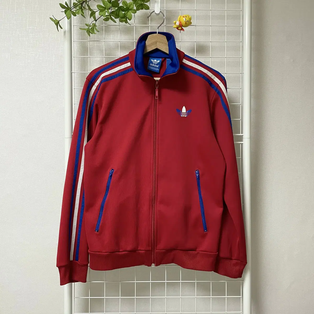 Adidas Original Firebird Zip-Up Jersey Red+Bloo WK-0059