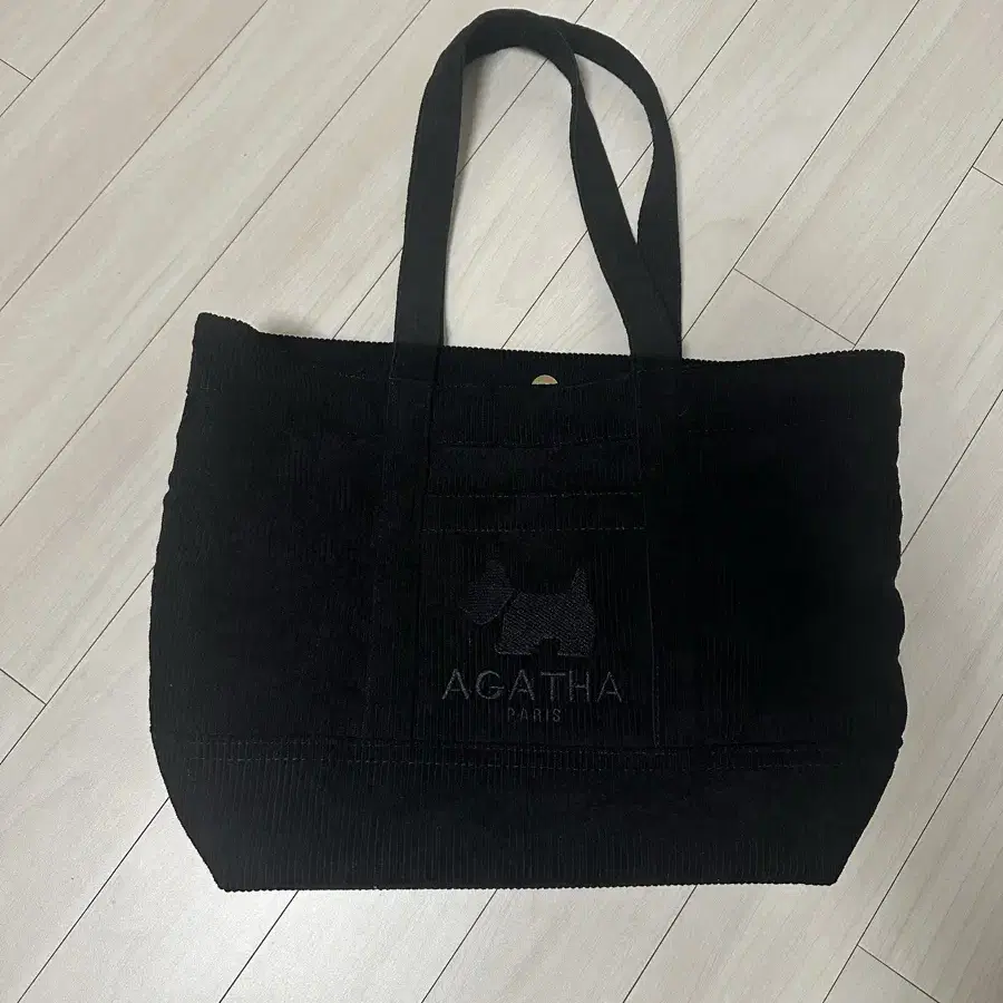 AGATHA 아가타 겨울가방 코듀로이백 블랙