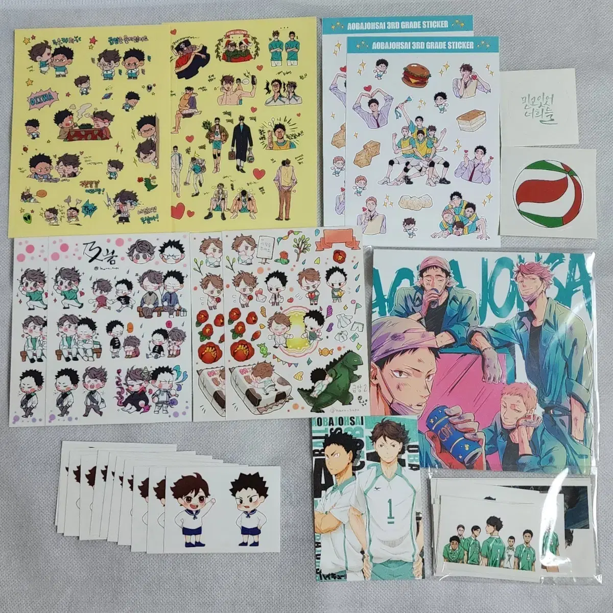 Haikyuu sticker Instagram unofficial goods Aobajosai Seijo Oikawa Iwaizumi