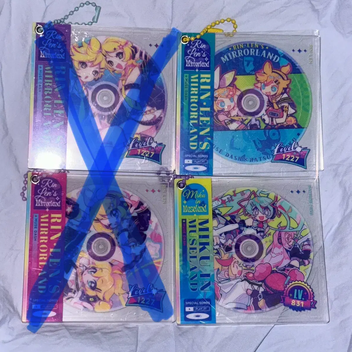 Rin Kagamine ren Hatsune Miku MuseDash CD acrylic keyring Figures