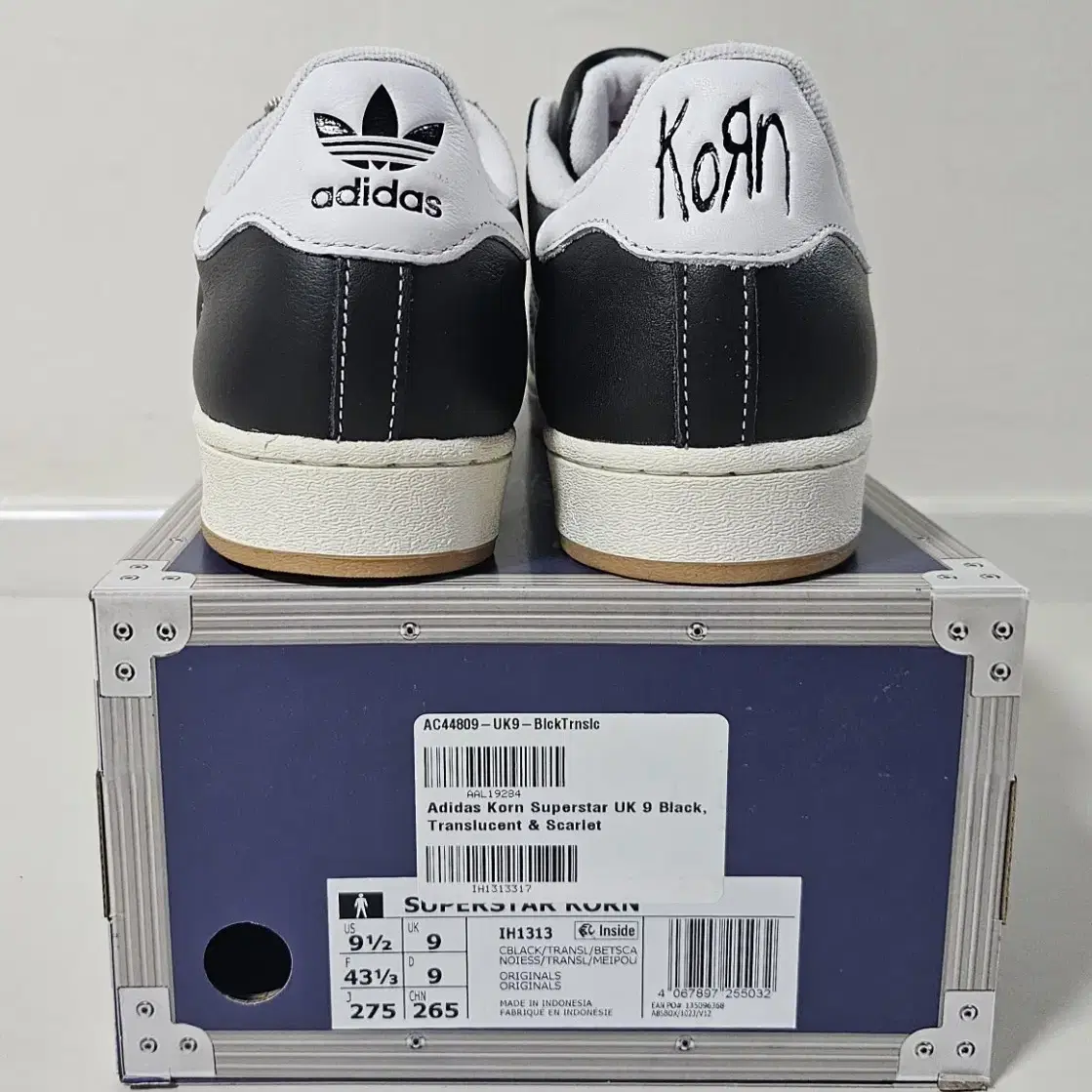 [새상품] ADIDAS X KORN 수퍼스타 (size 275)