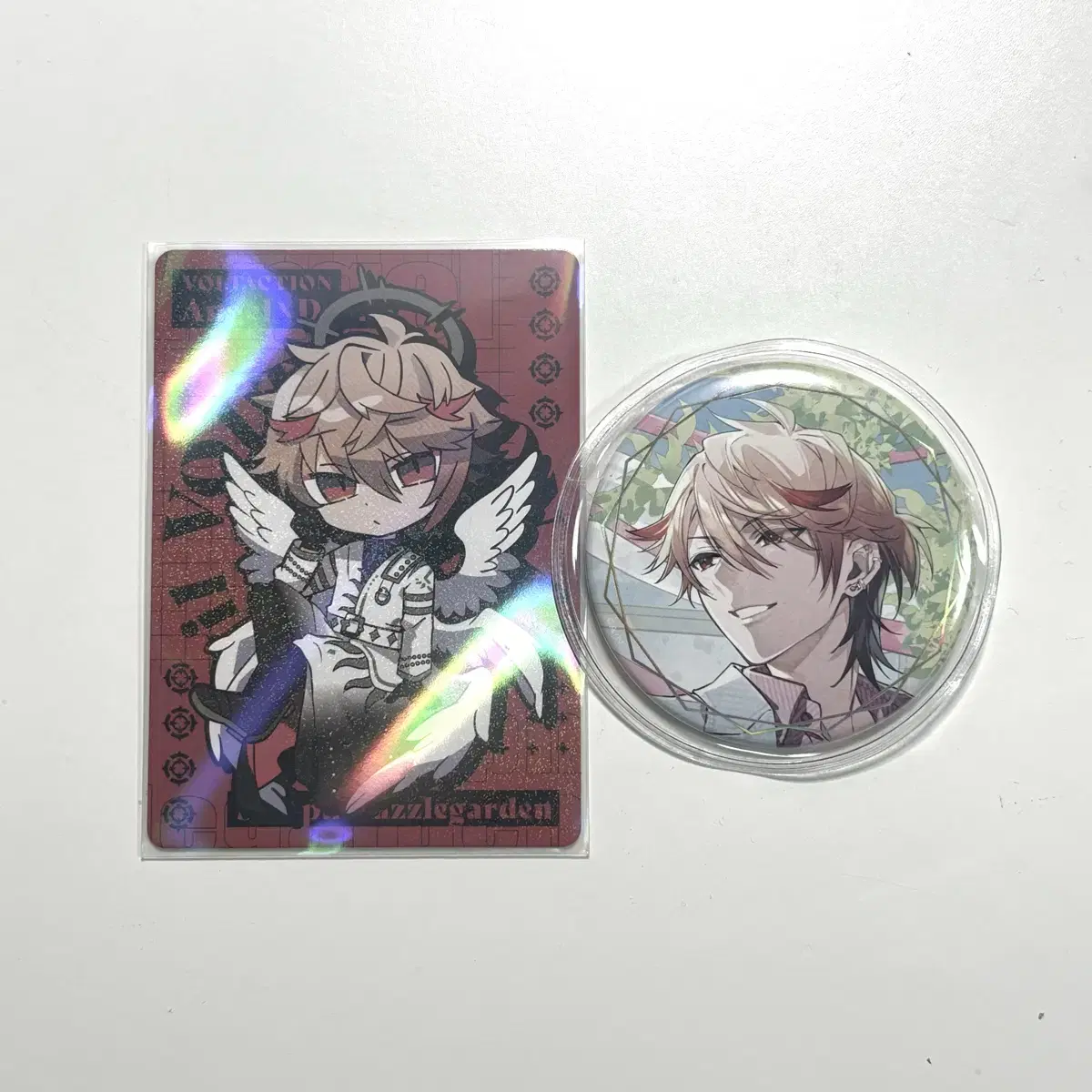 [bulk] NIJISANJI Seraph Dazzlegarden Vortex 2nd Anniversary Angelic Demon Badge Cheeky