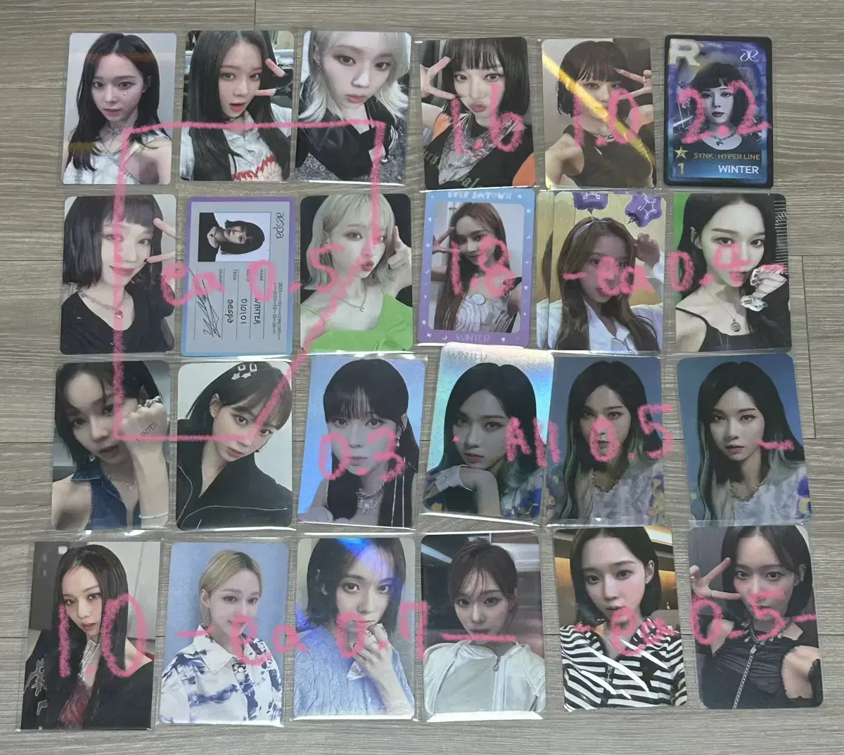 Aespa winter photocard cheap wts