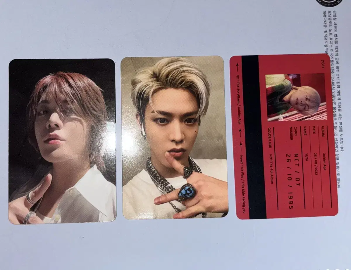 NCT 127 yuta GoldenEJI Collecting NeoZone Punch Repackage photocard Sells