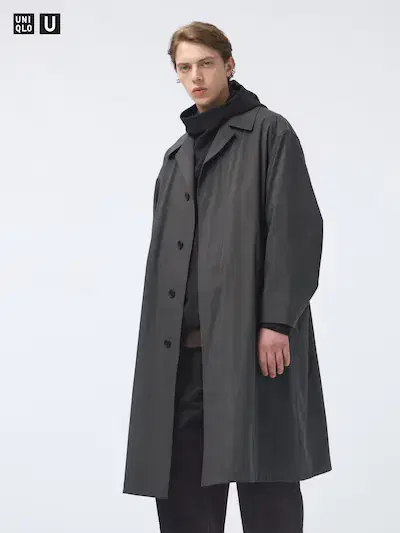 (New)UNIQLO U Oversized single-breasted coat dark gray M