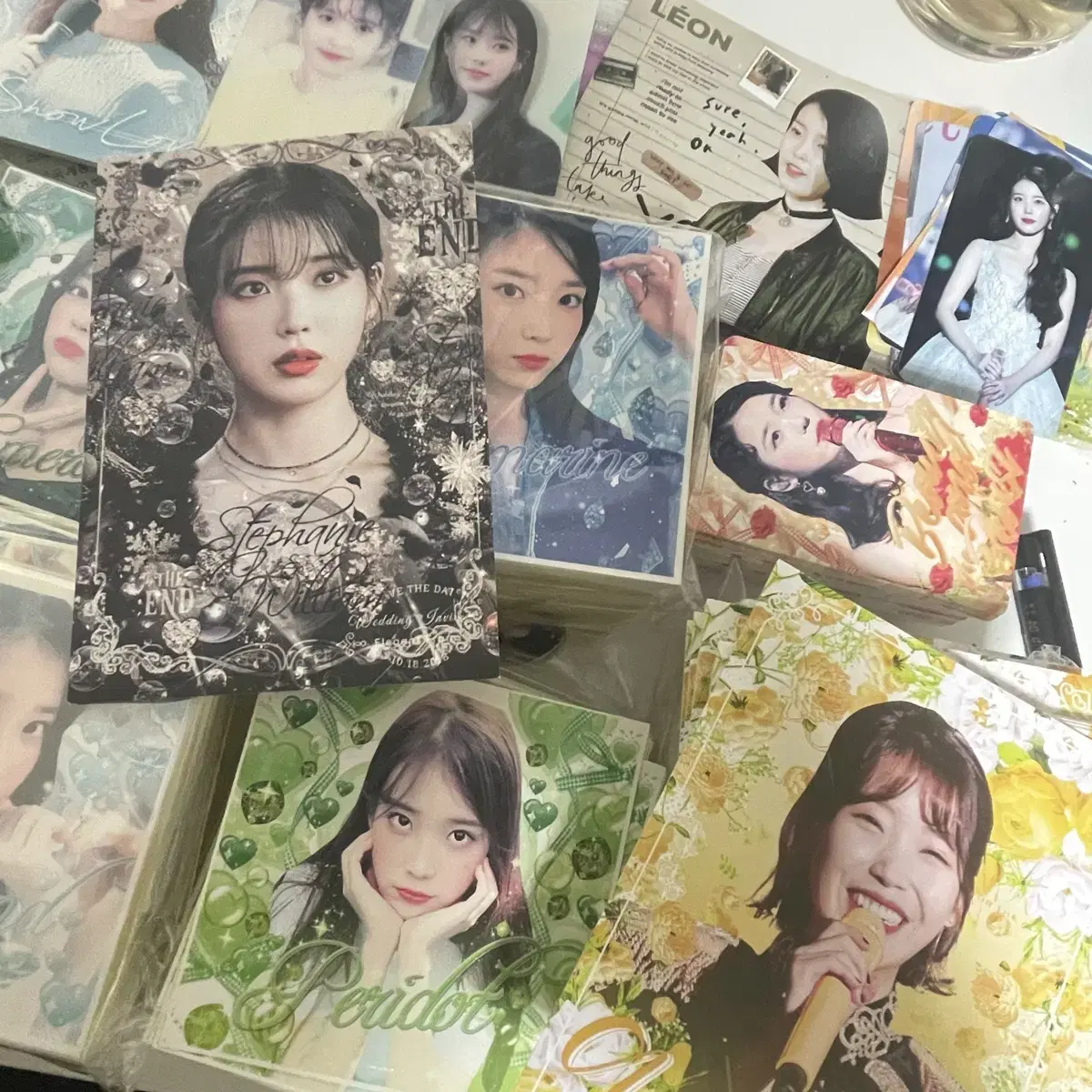 IU merchandise bulk (stickers lenticular postcard photocard zipper bags)