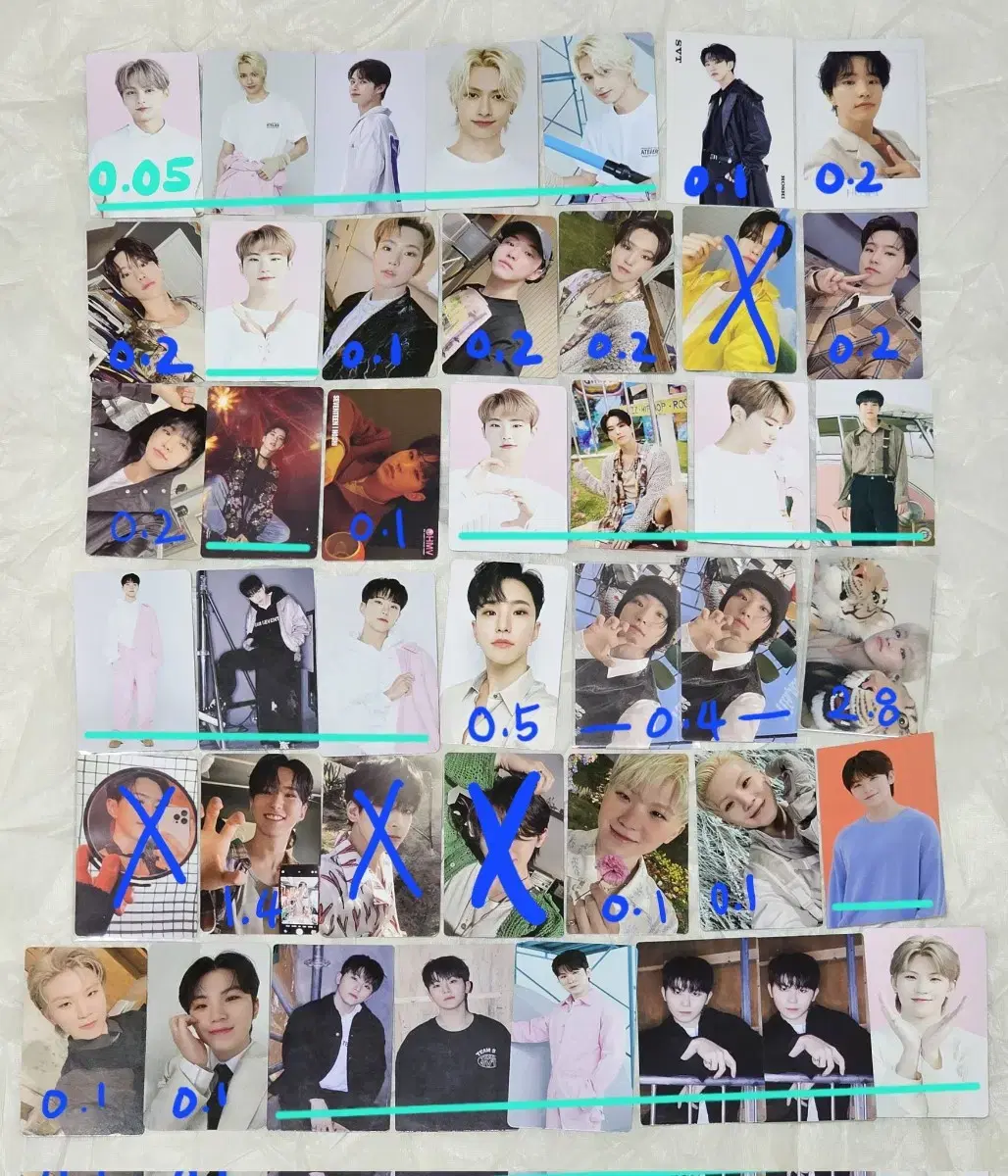 Seventeen photocard ( 96,97,98,99,units)