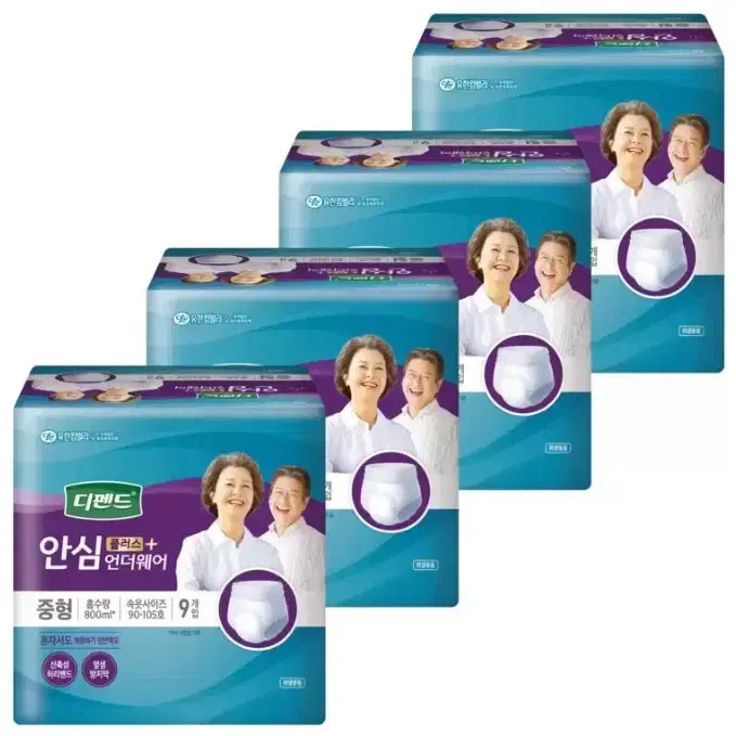 디펜드 안심플러스 언더웨어 중형 9매 x 4