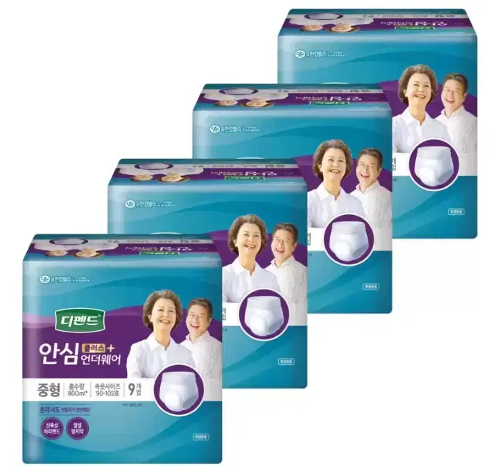 디펜드 안심플러스 언더웨어 중형 9매 x 4