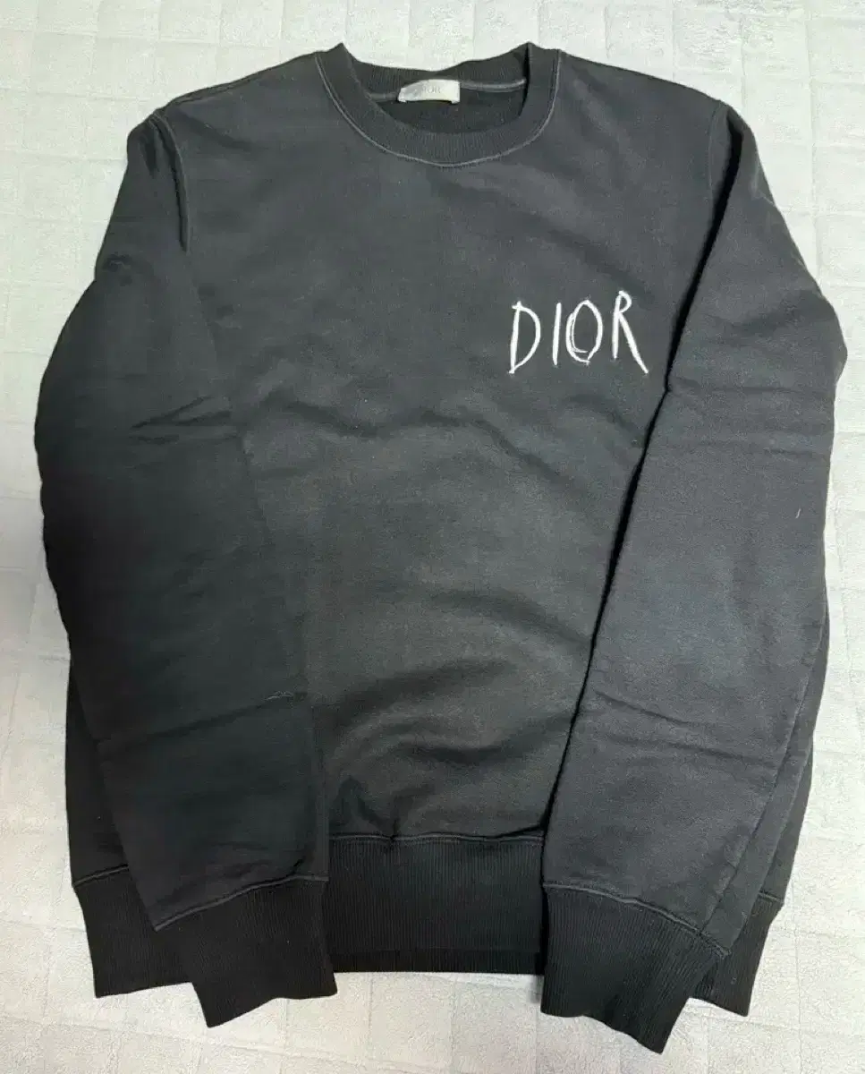 Genuine Dior) Dior Embroidered Man-to-Man Size S