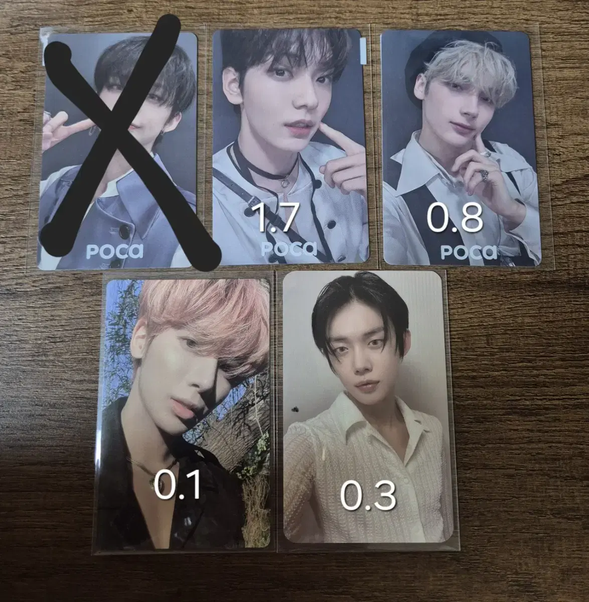 Tuvatu tomorrow x together txt Tomorrow Weverse Japan Temptation photocard wts