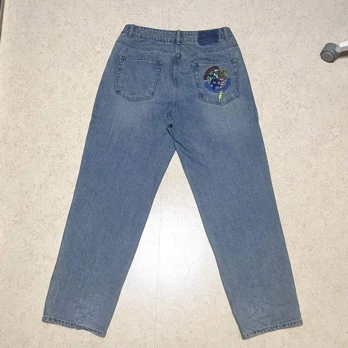 This Is Never That x Grateful Dead Washed Denim Pants Light bloo L