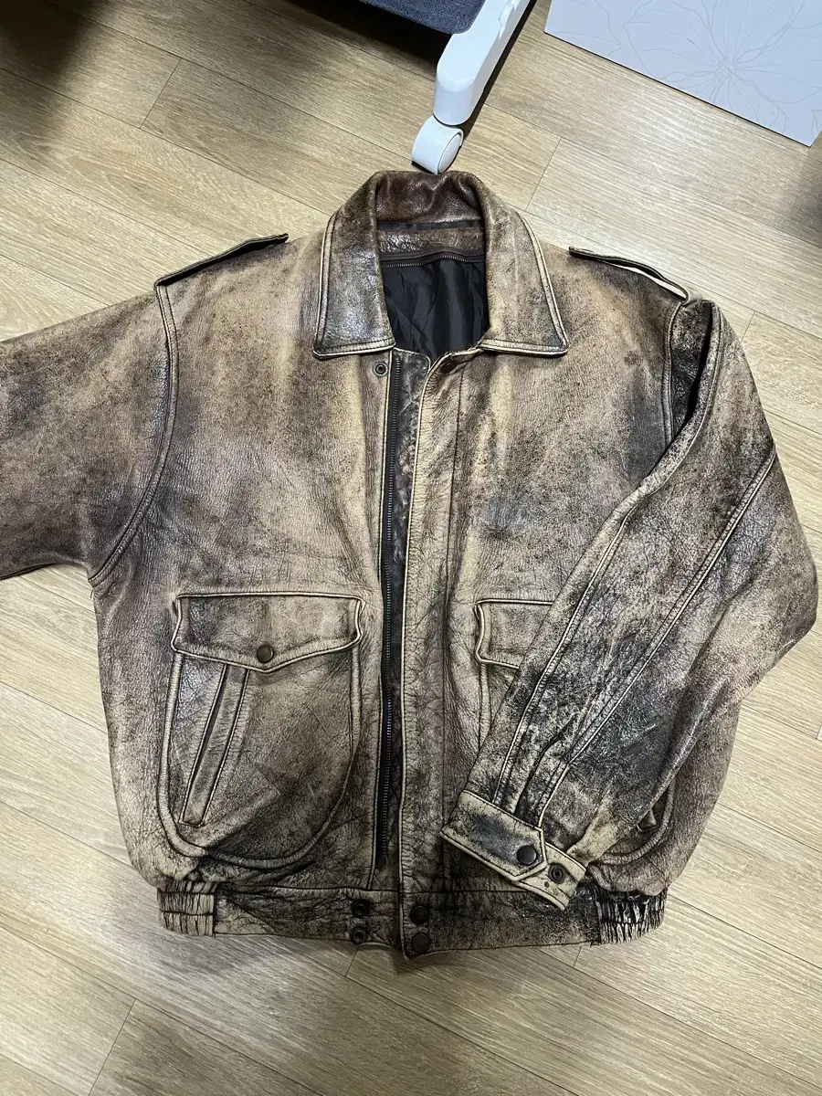 Japanese Vintage Leather Bomber Jacket