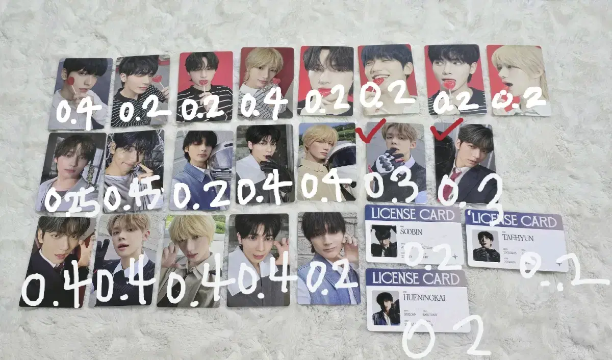 Tuvatu Sanctuary photocard Rubber Knight Savior License Yeonjun SoobinBeomgyu TaehyunHooning