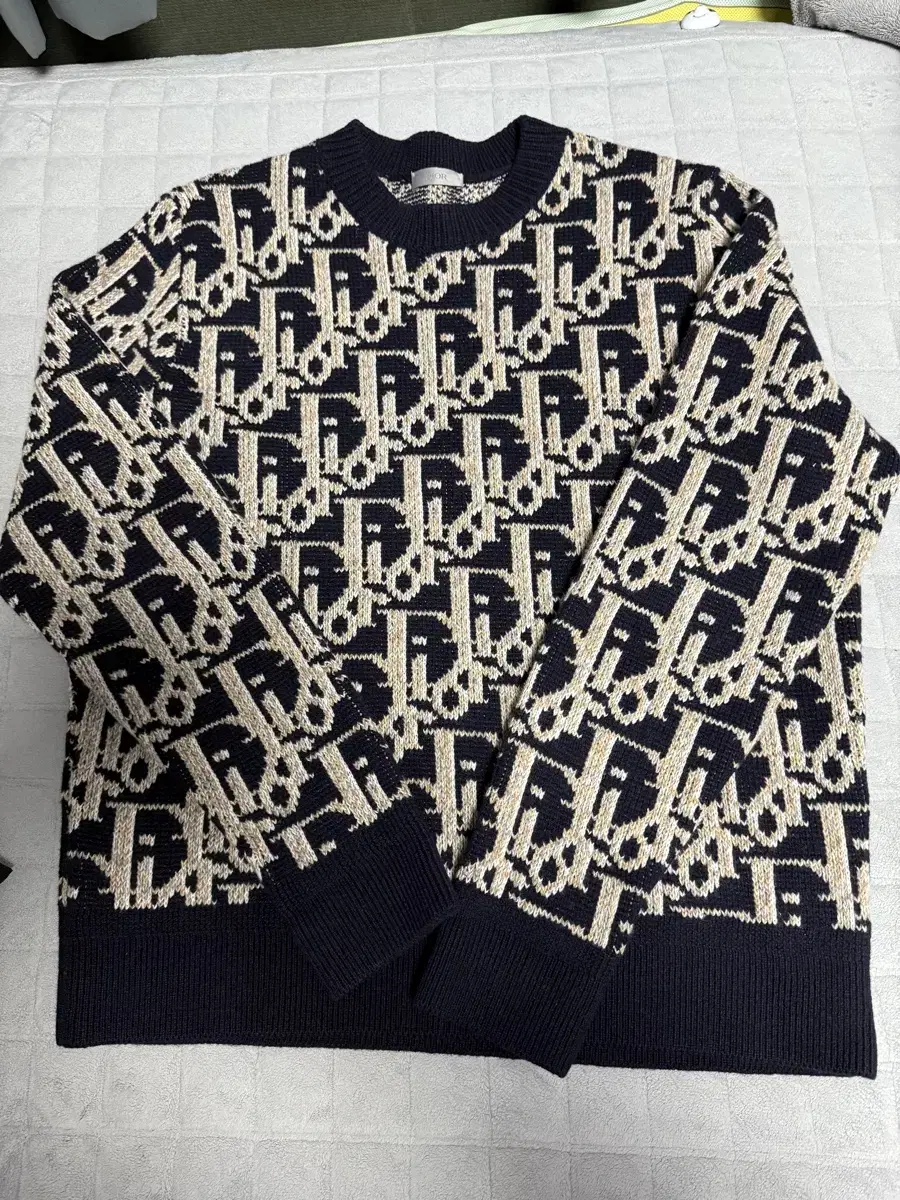 Genuine) Dior Oblique Knit Jacquard