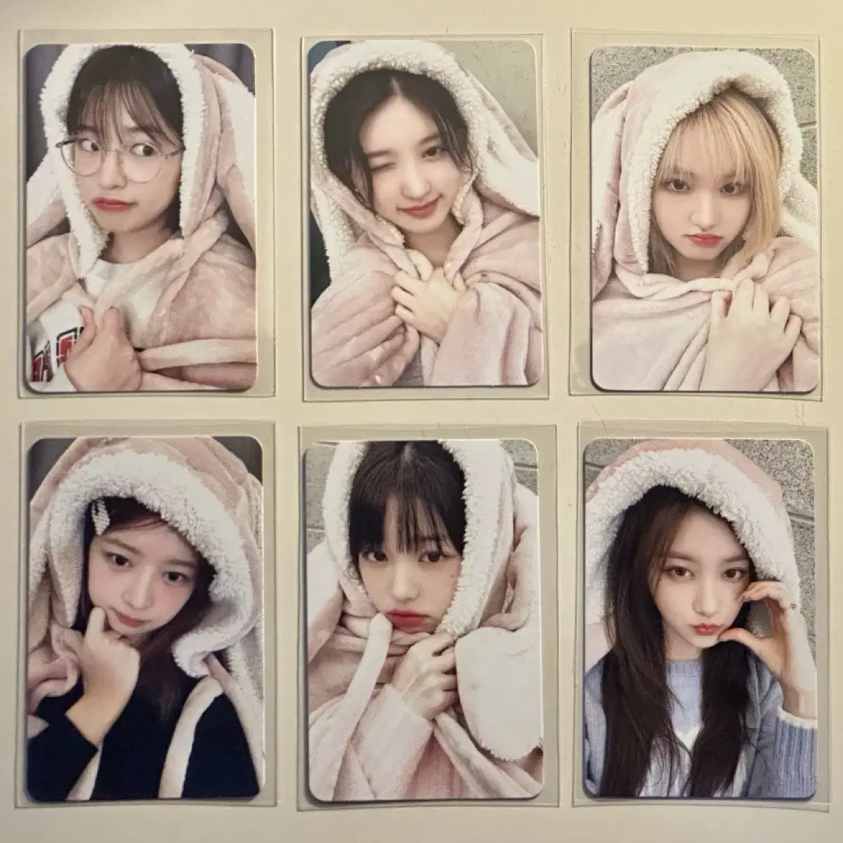 ive mine makestar makestar bunny blanket todam unreleased photocard photocard set