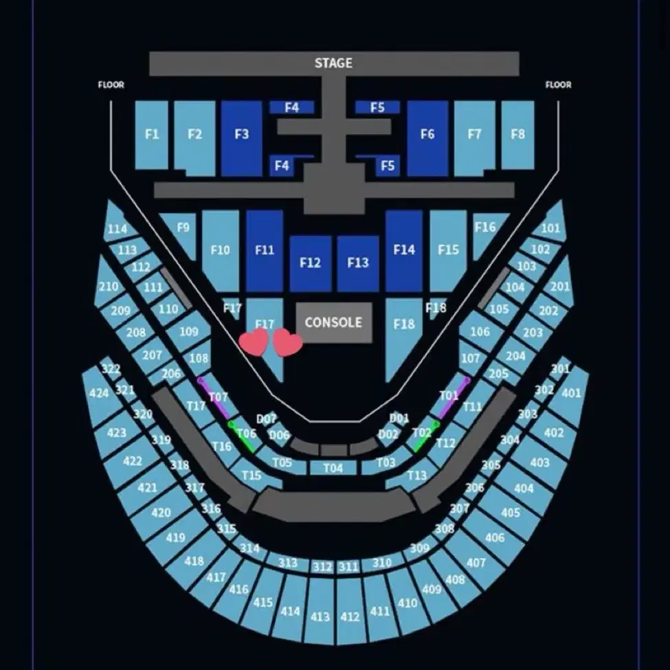 엔시티127 nct127 콘서트 칠콘 첫콘 플로어 양도 토롯코2열