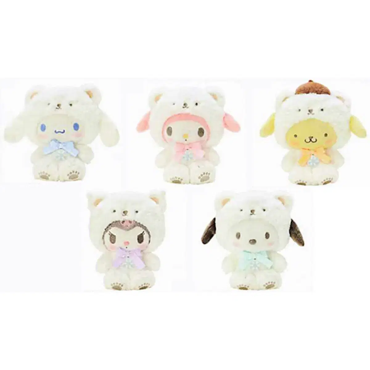 San Rio Pompompurin Huwahuwa Snow Mascot wts