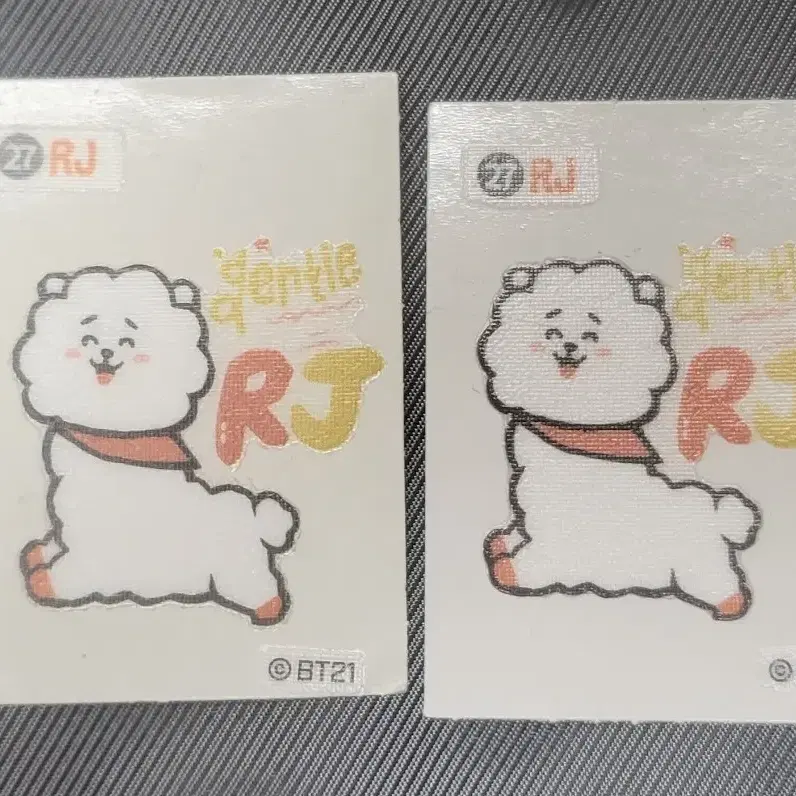 BTS BT21 알제이 RJ 띠부씰